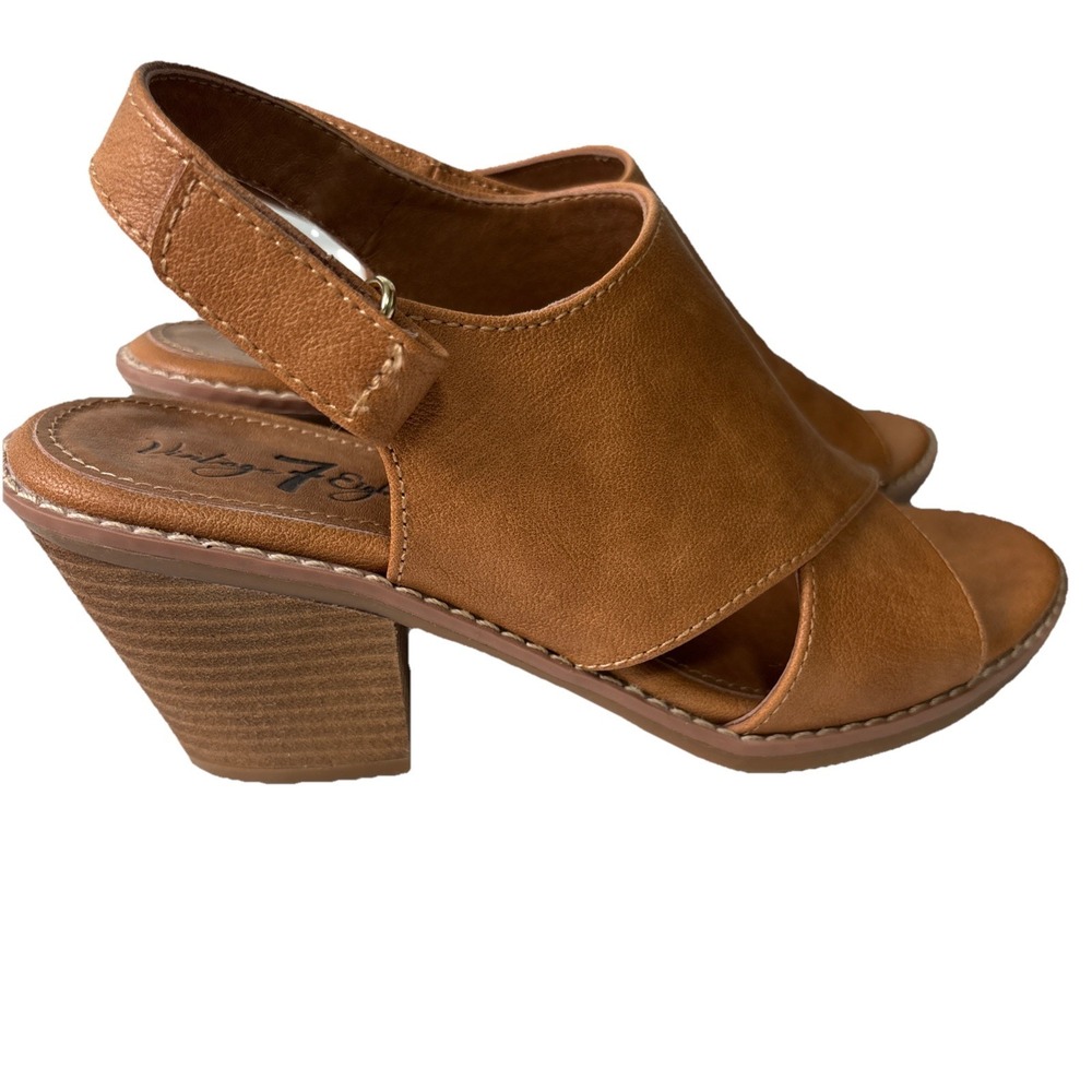 vintage 7 eight Brown Sandal Wedges Size 6 M